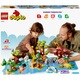 LEGO DUPLO Town 10975 A nagyvilág vadállatai játék 22 állatfigurával, világtérképes játszószőnyeggel