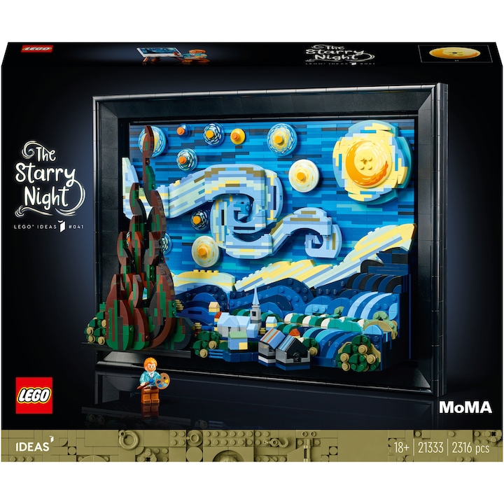 LEGO® Ideas - Vincent van Gogh - Звездна нощ 21333, 2316 части