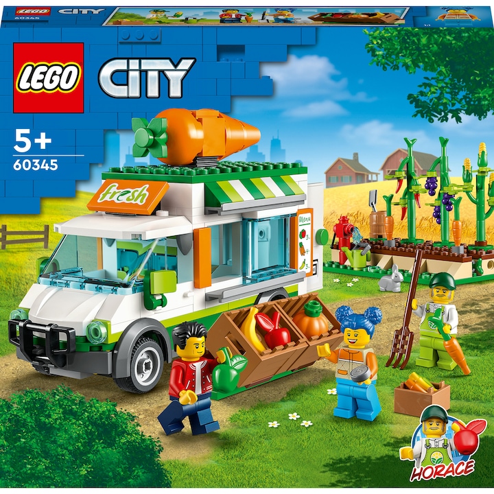 LEGO® City - Ван за фермерски пазар 60345, 310 части