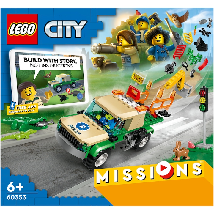 LEGO® City - Мисии за спасяване на диви животни 60353, 246 части