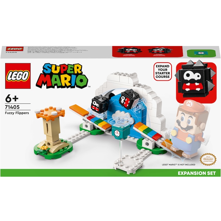 LEGO® Super Mario™ - Разширителен комплект - Fuzzy Flippers 71405, 154 части