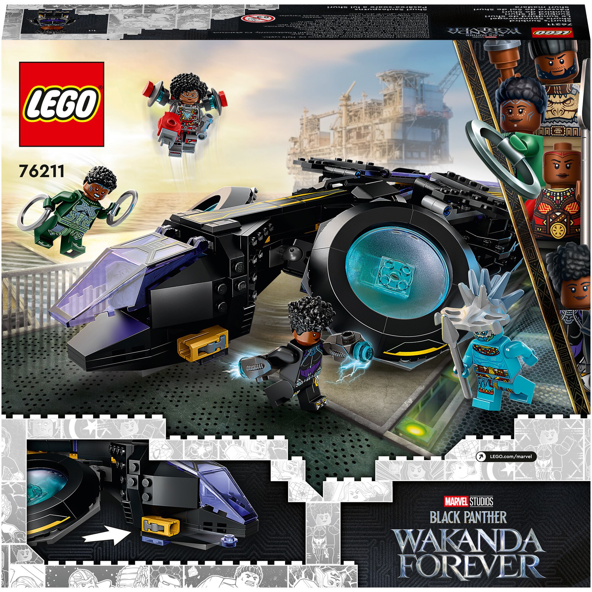 LEGO® Super Heroes - Pasarea-soare a lui Shuri 76211, 355 piese