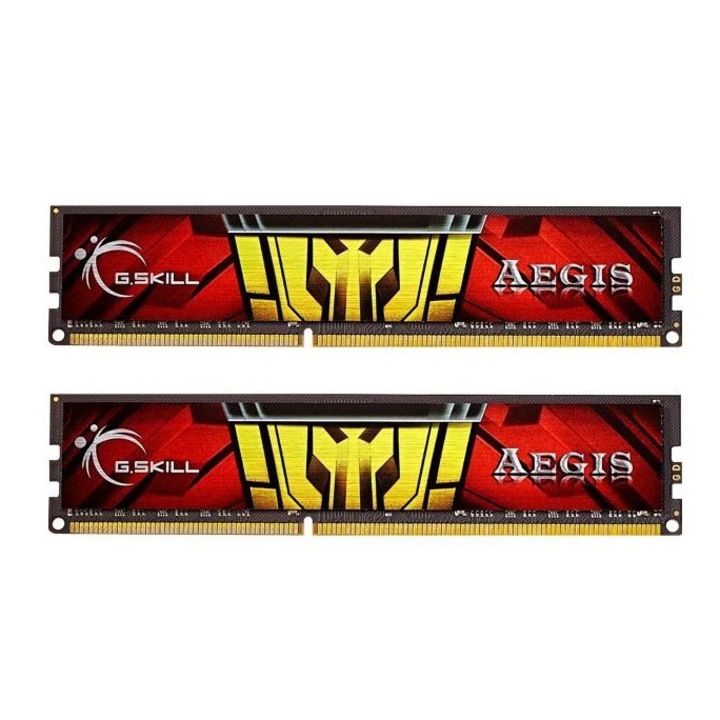 Memória RAM GSkill Aegis, F31333C9D16GIS, DDR3, 16 GB, 1333 MHz, CL9