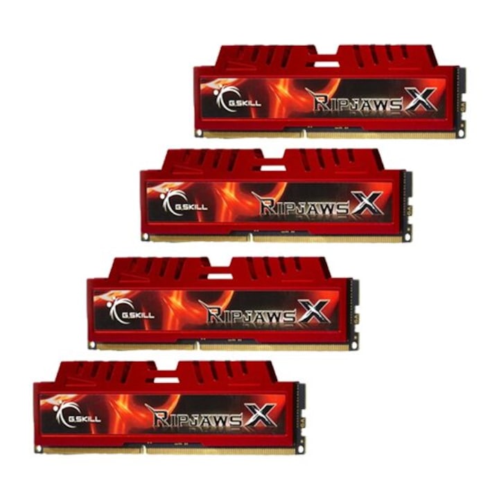 ΠΠ°ΠΌΠ΅Ρ RAM GSkill RipjawsX, F310666CL9Q32GBXL, DDR3, 32 GB, 1333MHz, CL9