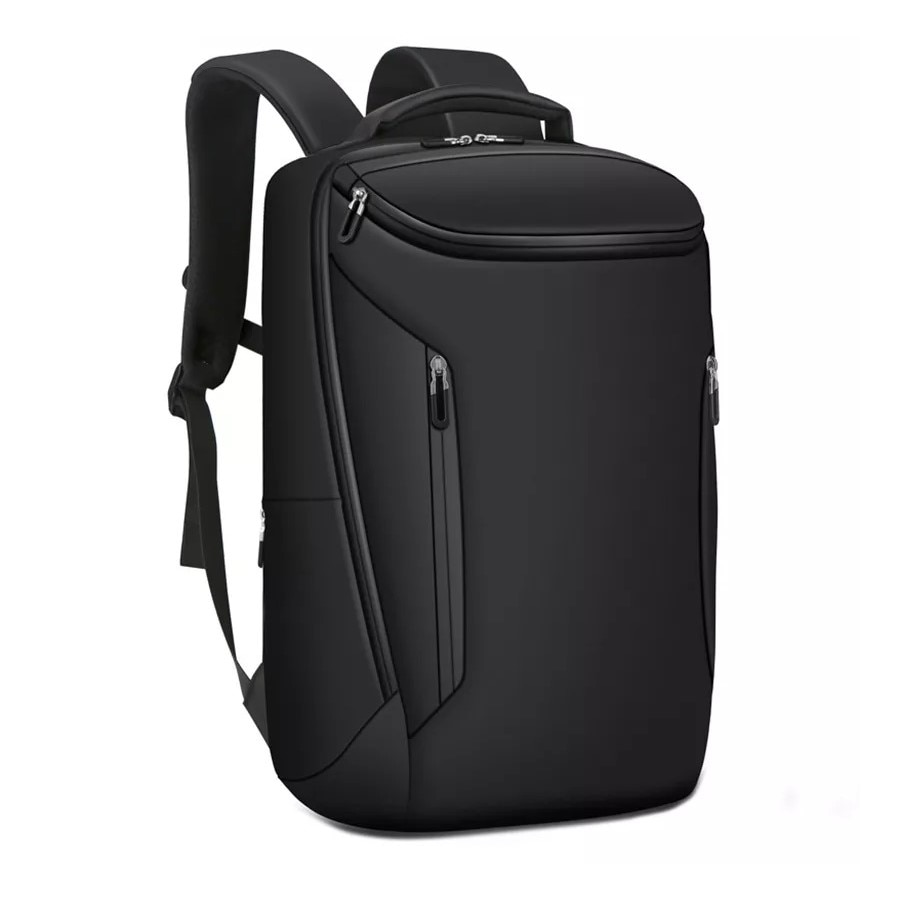 Rucsac laptop 15.6", impermeabil, cu port de incarcare USB, Escalate, 47x32x16 cm, Negru