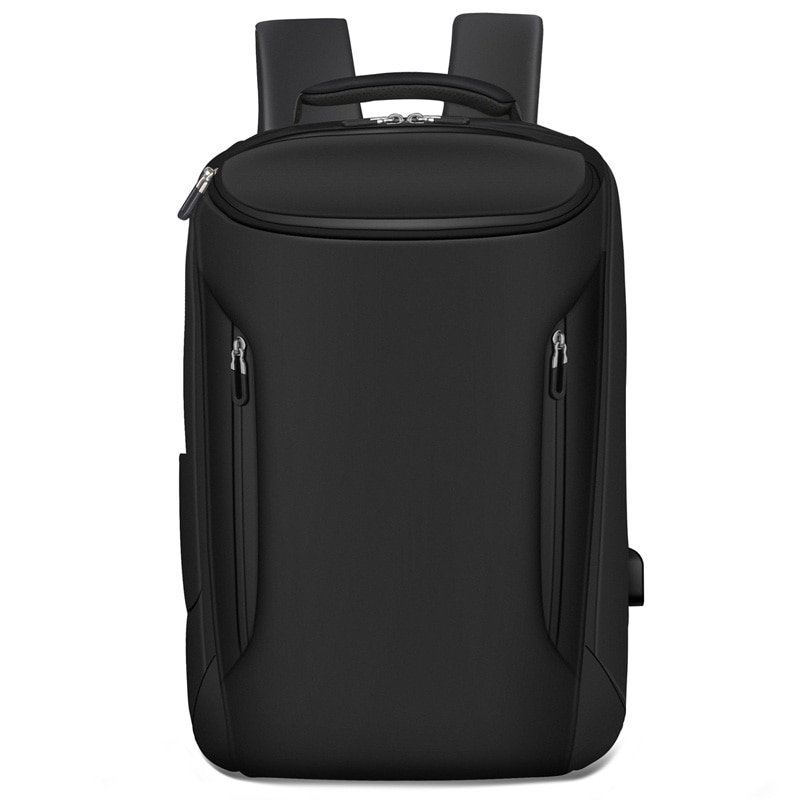Rucsac laptop 15.6", impermeabil, cu port de incarcare USB, Escalate, 47x32x16 cm, Negru