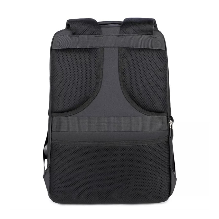 Rucsac laptop 15.6", impermeabil, cu port de incarcare USB, Escalate, 47x32x16 cm, Negru