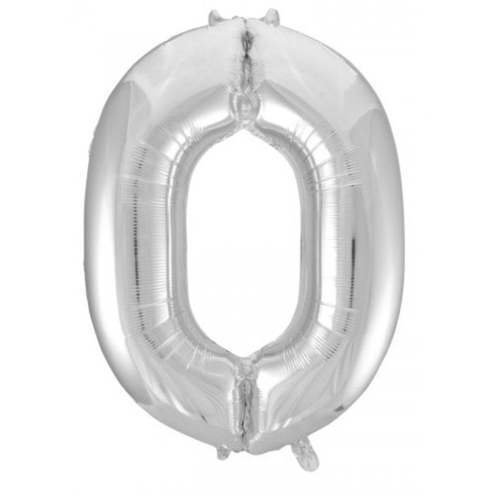 Fólia lufi figura 0, Zola®, ezüst, 76 cm