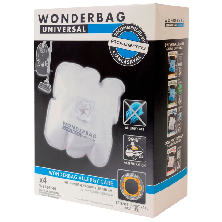 Rowenta Wonderbag Universal Allergy Care porszívó porzsák
