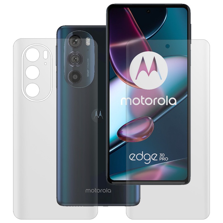 Set 2 folii mate SILKASE pentru Motorola Edge 30 Pro, protectie telefon, silicon regenerabil