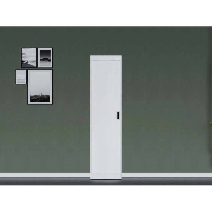 Dulap Nordis, 1u Alb, pal melaminat, L 44 x A 55 x H 194,8 cm