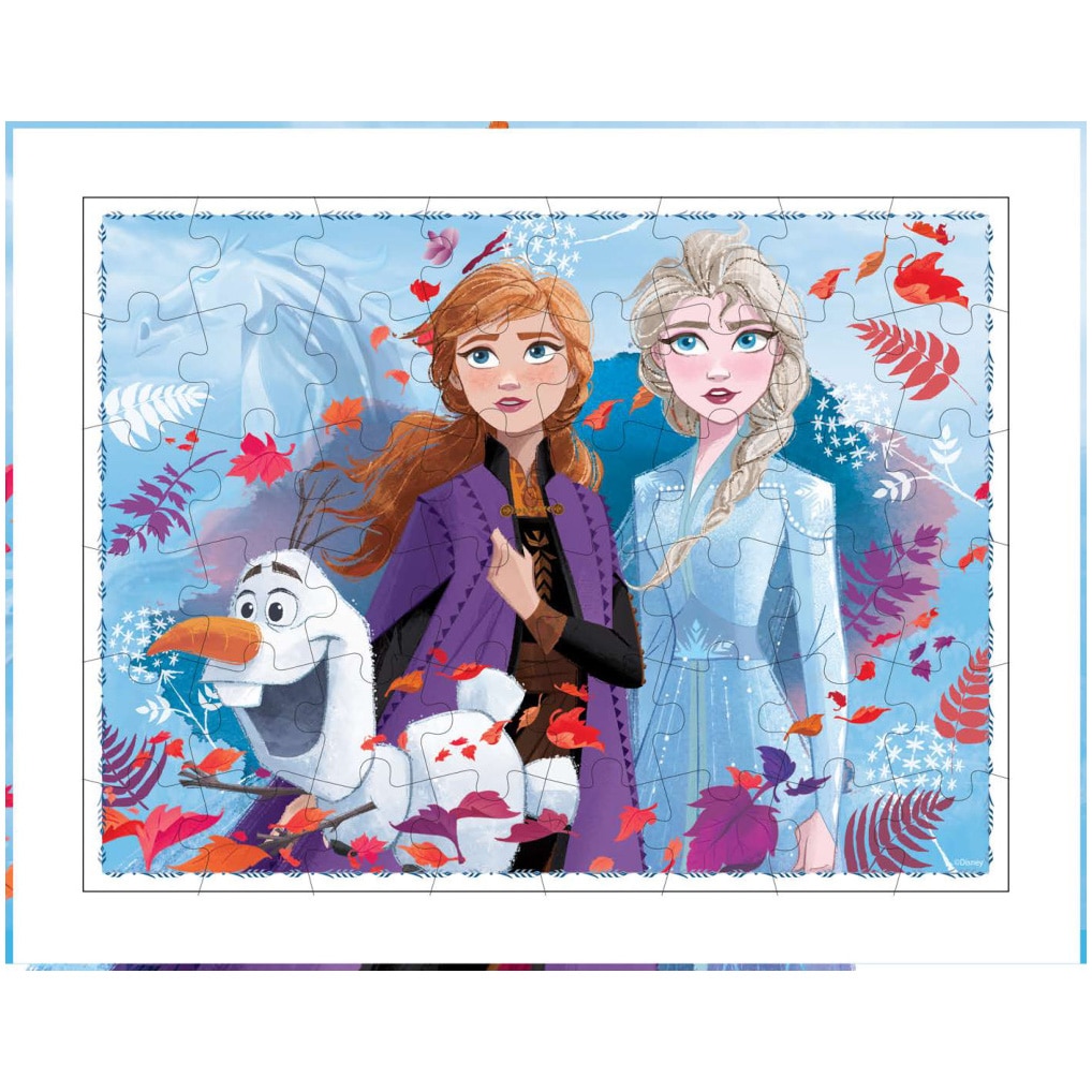 Puzzle 3 in 1 Disney Frozen II, cu efect 3D, 48 piese - eMAG.ro