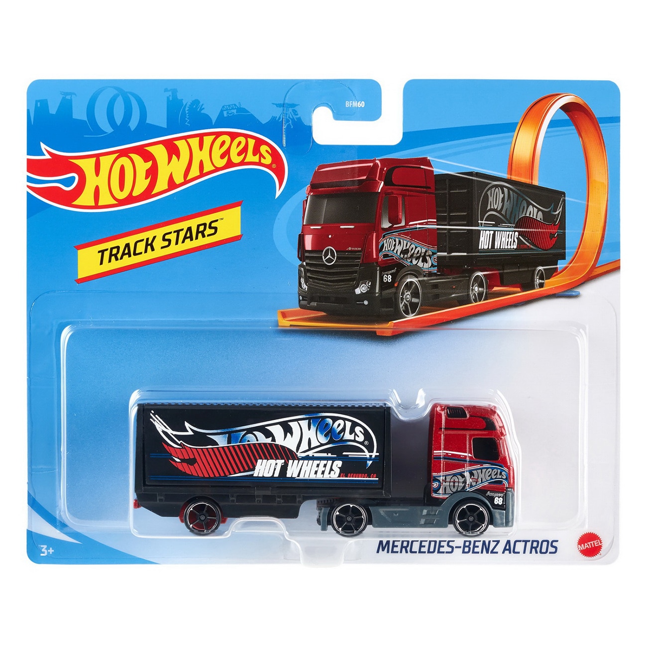 Hot Wheels Truck - Mercedes-Benz Actros Red - eMAG.hu