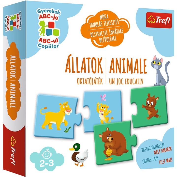 Trefl oktatási játék, állatok