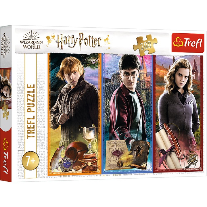 Пъзел Trefl - Harry Potter, В света на магията, 200 части