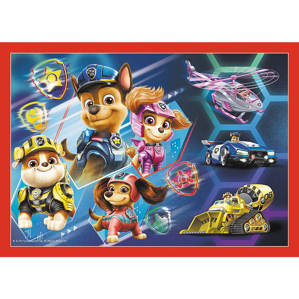 Пъзел Trefl 4 in 1 - Paw Patrol, В града, 35/48/54/70 части - eMAG.bg