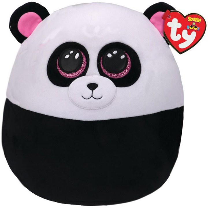 Jucarie de plus TY - Squish, Urs Panda Bamboo, 30 cm