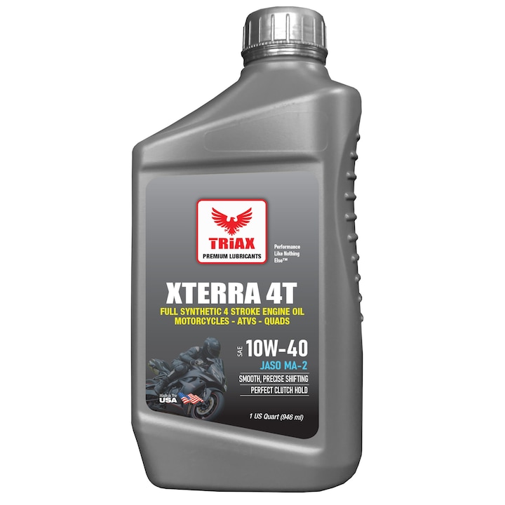 Ulei de Motor pentru Motociclete/ATV TRIAX XTERRA 4T 10W-40 Full Sintetic, JASO MA-2, 946 ml
