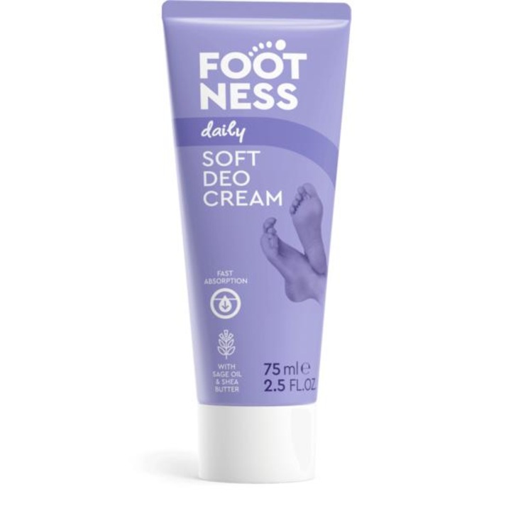 LAVENA Soft Deo Cream Footness Gyengéd lábápoló krém, 3 az 1-ben, 75 ml