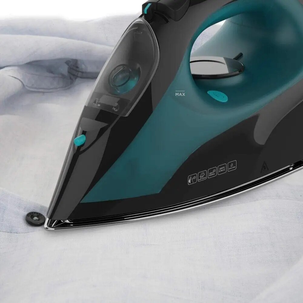 Fier de calcat BXIR2403E, 2400 W, Abur 45 g/min, talpa din ceramica, Negru