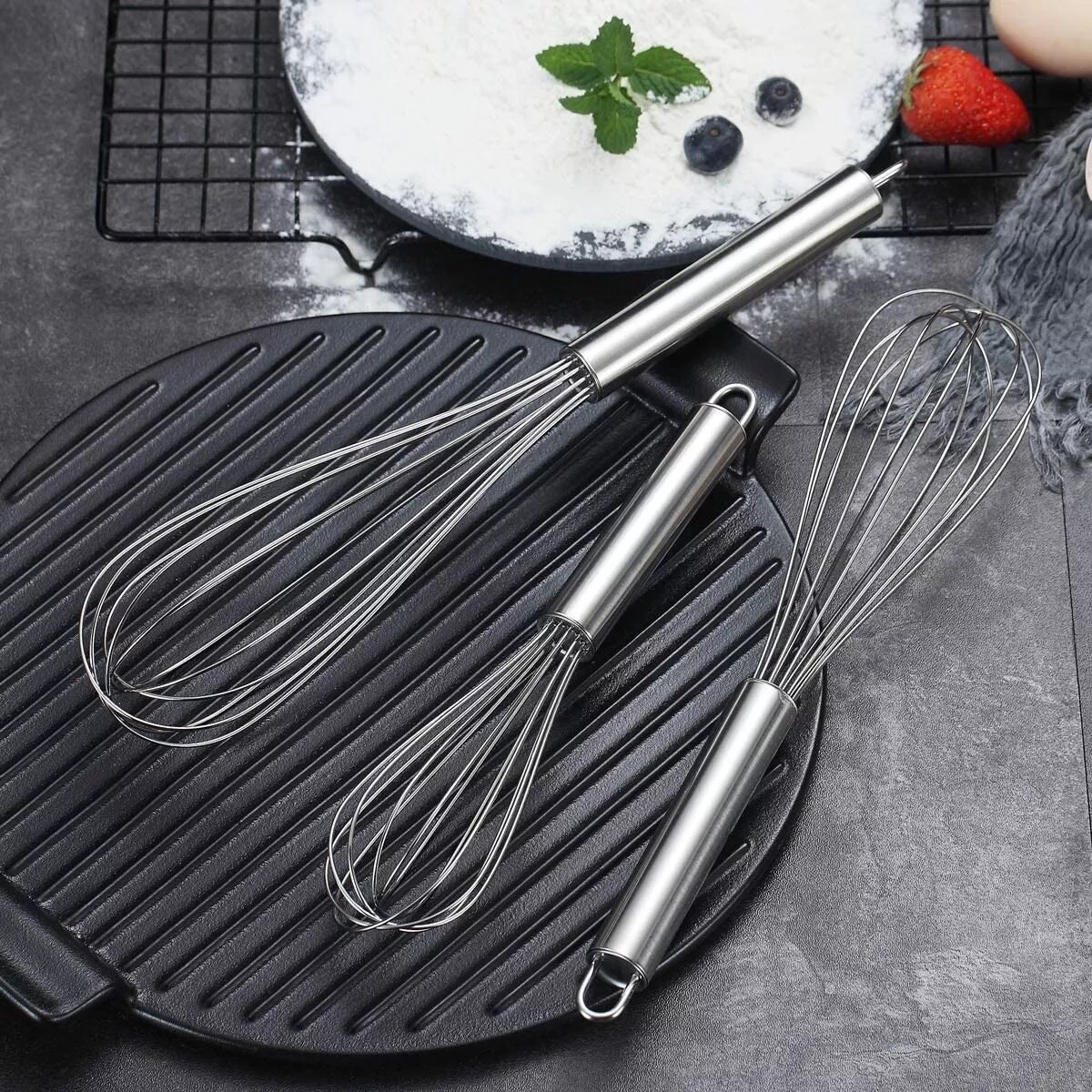 Set tel din inox, 31cm/26cm/21cm Berglander CTKT19AS3/Argintiu - eMAG.ro
