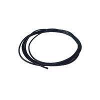 Snur din piele naturala pentru bijuterii handmade 2mm x 1m negru