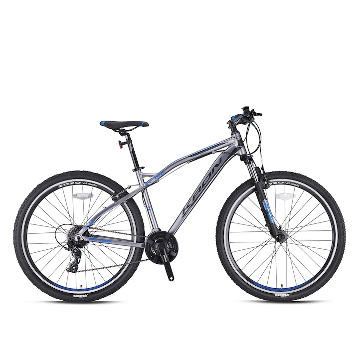 Велосипед KRON XC 150, хидравлични спирачки, колело 29", 24 скорости, рамка 19", цвят сив/син