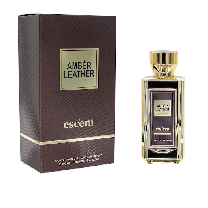 Парфюмна вода Escent Amber Leather, 100 ml Мъжки EDP