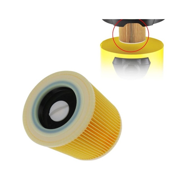 Cartus filtru pentru KARCHER WD2, WD3, SE4001, SE4002, MW2, MW3, A22xx, A24xx