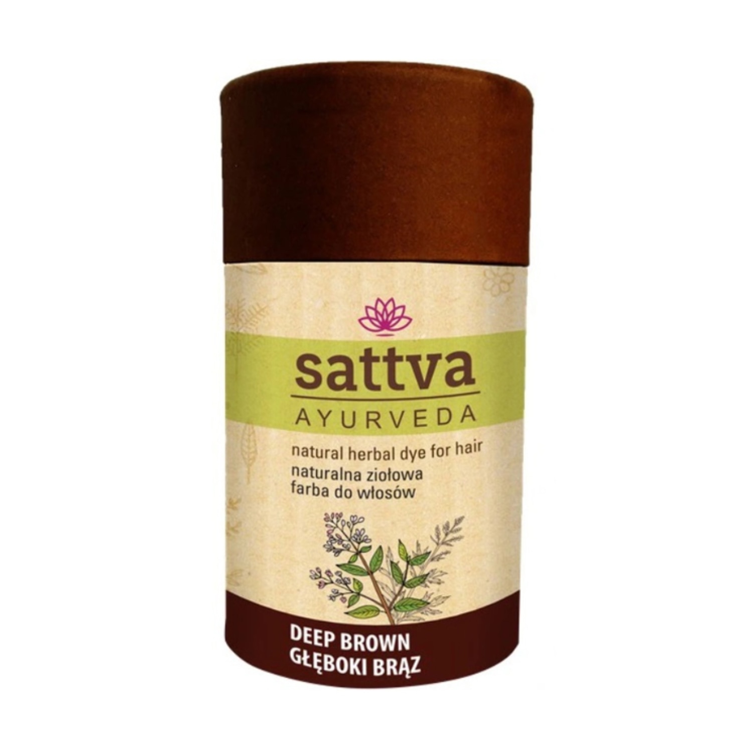 Természetes henna, Sattva Ayurveda, Deep Brown, 150 g eMAG.hu