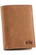 Мъжки портфейл Zagatto, Естествена кожа, 12.5x9.5x2 см, Коняк
