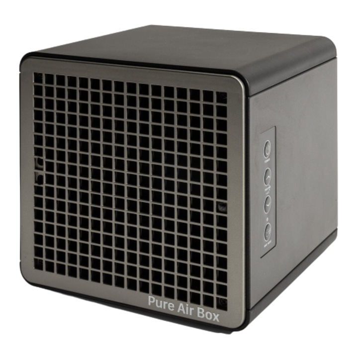 Purificator, Haverland, Pure Air Box, 3 viteze, Filtrare, Dezinfectare UV, Ionizare, Alb