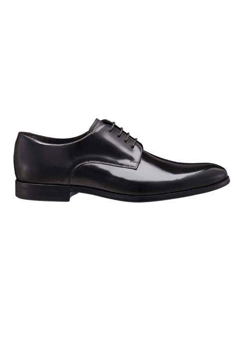 Pantofi eleganti barbati, RIVA MANCINA, piele naturala, negru lac, 6675