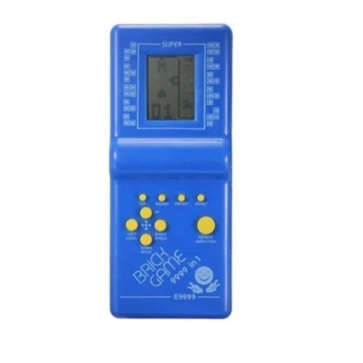 Joc Tetris albastru clasic cu diferite jocuri, alimentare pe baterii, FOXMAG24