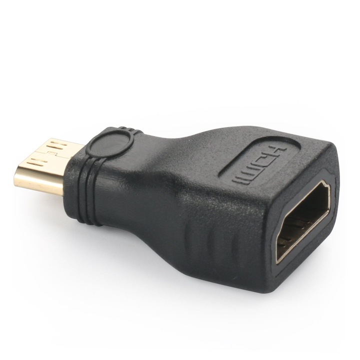 Адаптер HDMI A към мини HDMI C мъжки, Черен