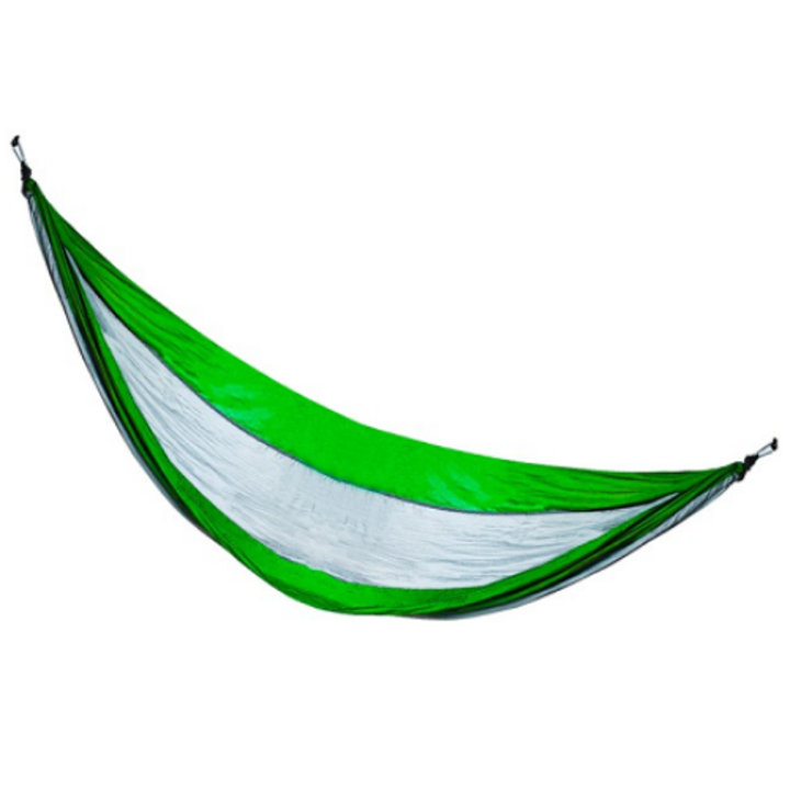 Nagyméretű függőágy - Szürke/zöld - 260x140 cm - MS-499