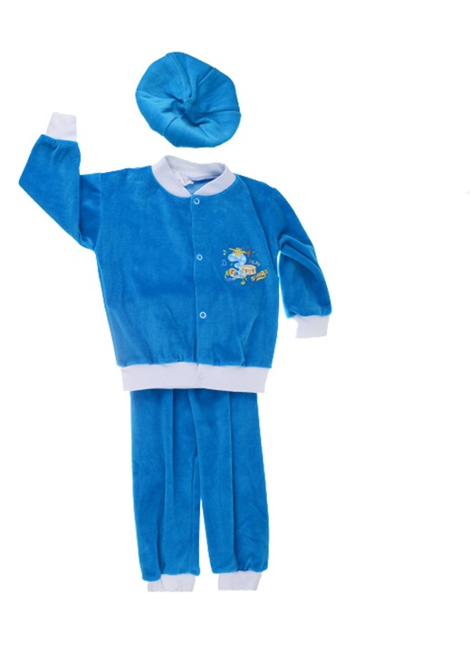 Compleu 3 piese pentru baieti Mini Junior CPBP-5746, Albastru 86 CM