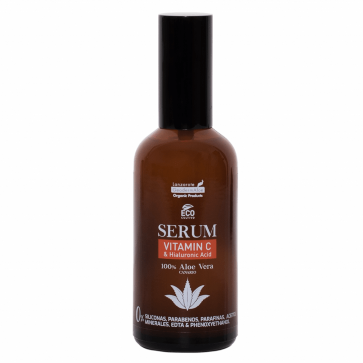 Ser anti-imbatranire cu Aloe Vera Bio cu protectie solara SPF50+, 50ml, GeodermAloe