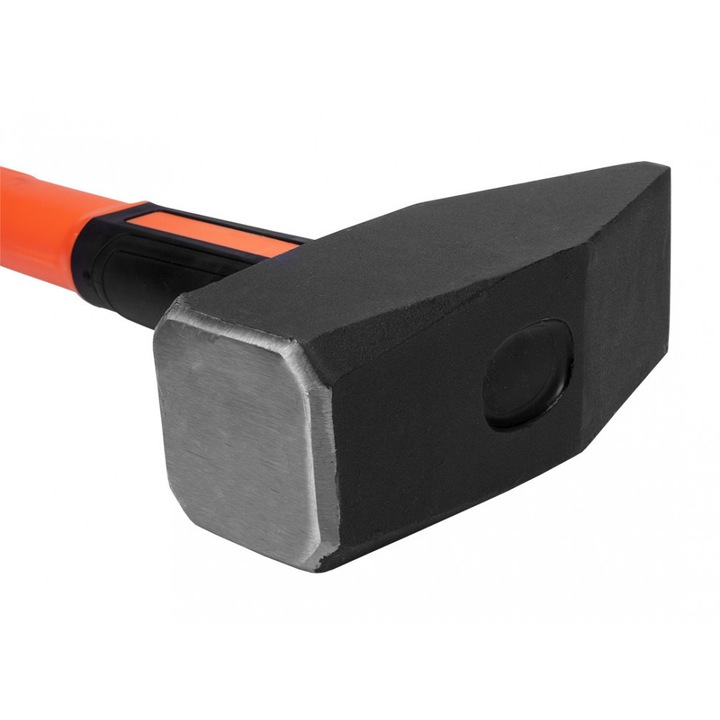 Általános kalapács 4kg, üvegszál nyél, kétkomponensű markolat