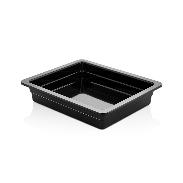 Гастронорм контейнер Goreme, 1/2 - 65, меламин, черен, 32.5 х 26.5 х 6.5 см