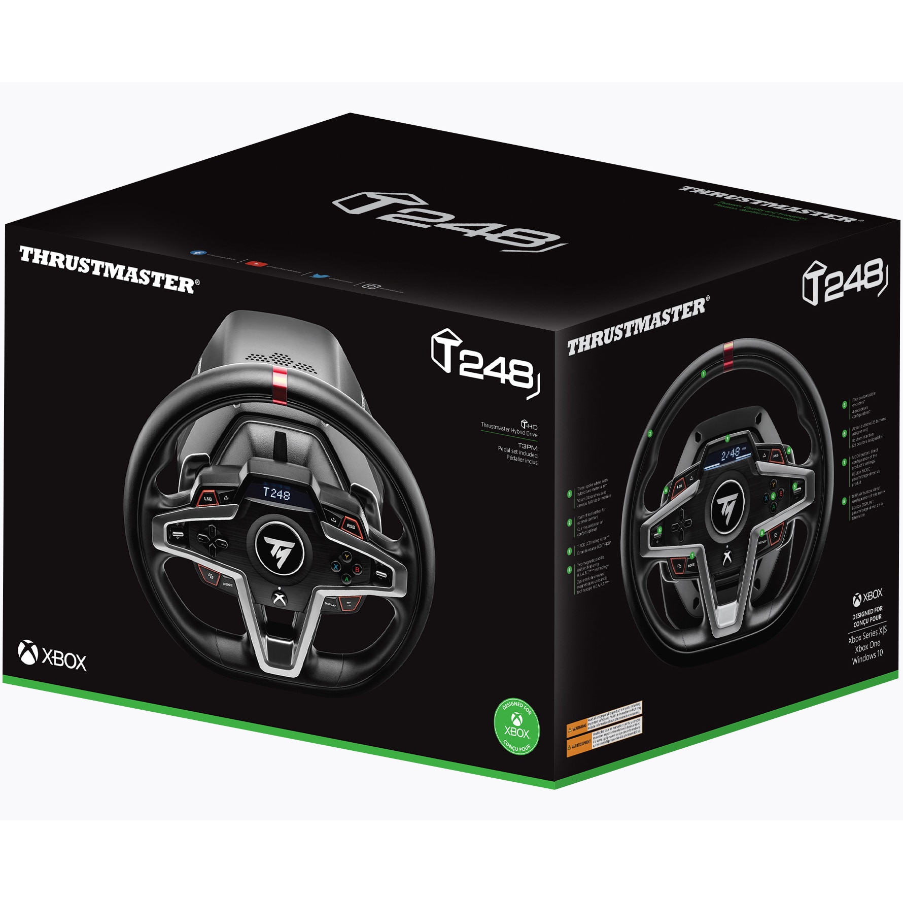 Thrustmaster T248 Racing Wheel for Xbox Series X/S, Xbox One and PC