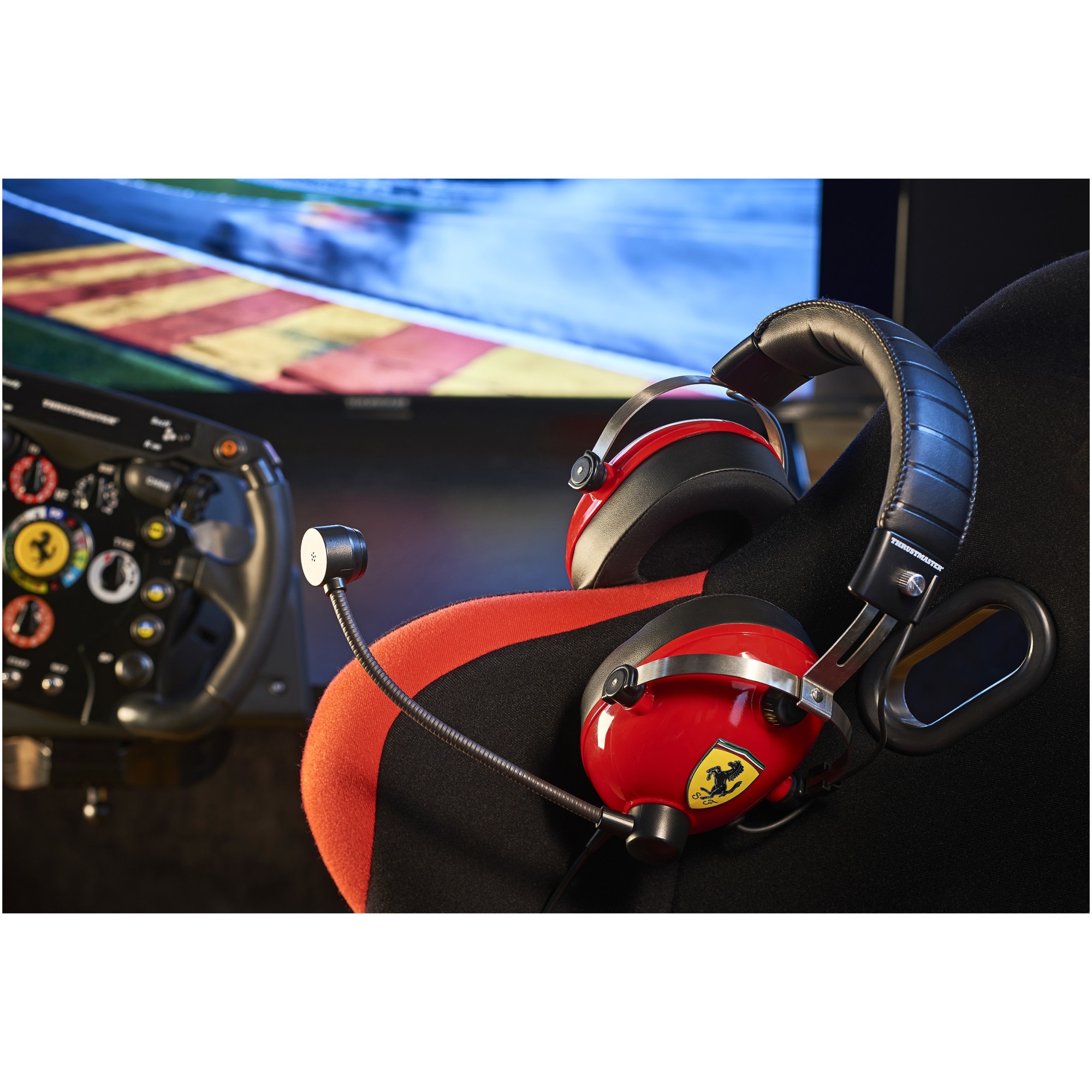 Casti Gaming Thrustmaster T.RACING Scuderia Ferrari Edition pentru  PlayStation 4, Xbox, PC