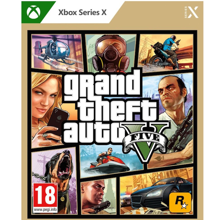 Grand Theft Auto V játék Xbox Series X-hez.