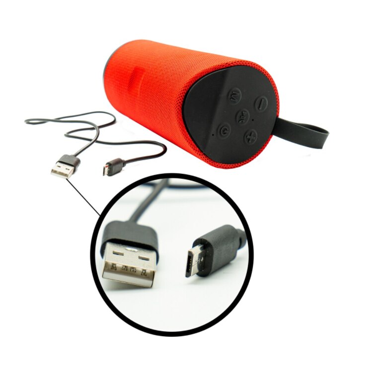 Boxa Portabila Wireless Bluetooth, TF Card, Aux, Radio FM, USB, Rosu