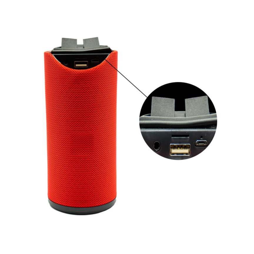 Boxa Portabila Wireless Bluetooth, TF Card, Aux, Radio FM, USB, Rosu