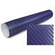 Folie autocolant Albastru Carbon 125cm x 30cm, iesire in relief, eliminare a bulelor de aer