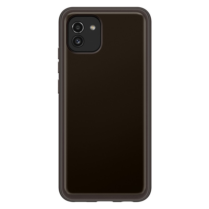 Husa pentru Samsung Galaxy A03 4G soft clear cover black