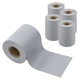 Set 4 bucati folie pentru gard protectie vizuala, en.casa, Jesteburg 140 m PVC gri deschis mat (RAL 7040)