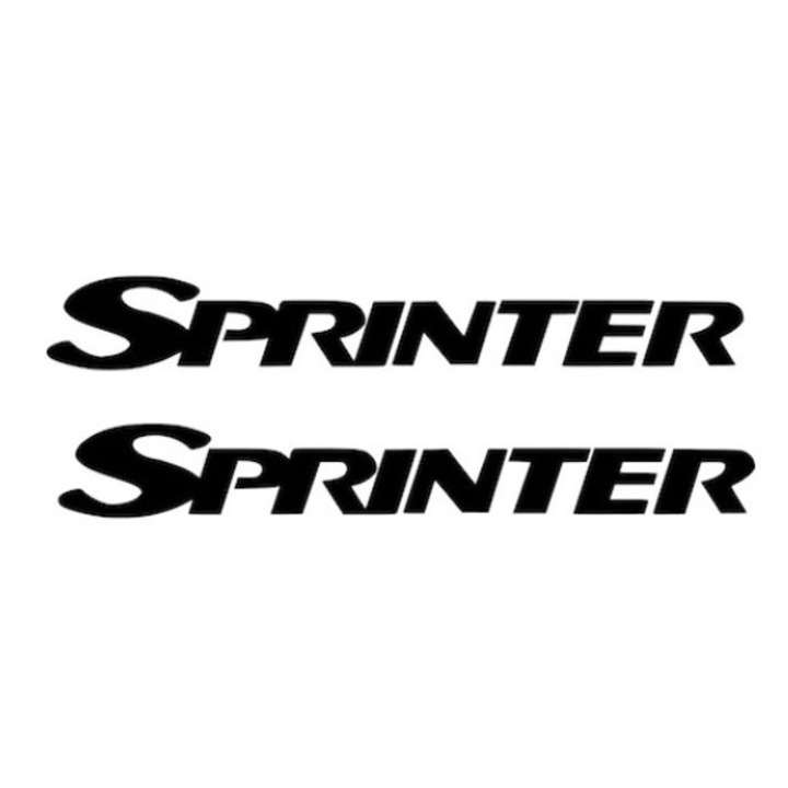 Sticker auto Mercedes Sprinter, 2 buc negru 30cm