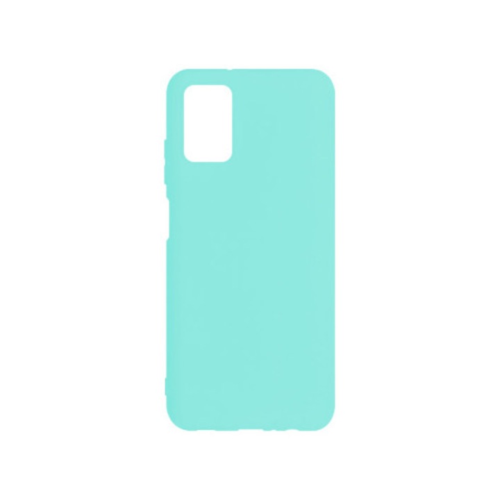 Husa de silicon compatibila cu Samsung Galaxy A33 5G, Clear Extra, Turcoaz